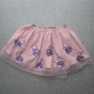 Wink Pink Tulle Skirt with Purple Sequin Bunnies